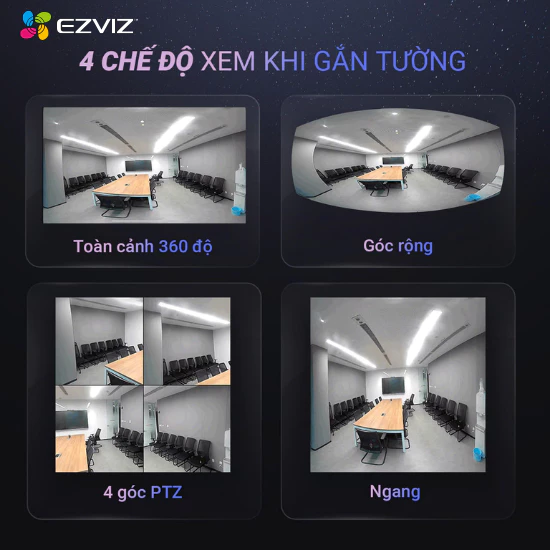 Camera Wifi mat ca 360 do Ezviz E4P 3K 1