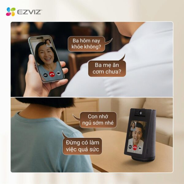Ezviz S10 2K+ 4MP camera tích hợp màn hình